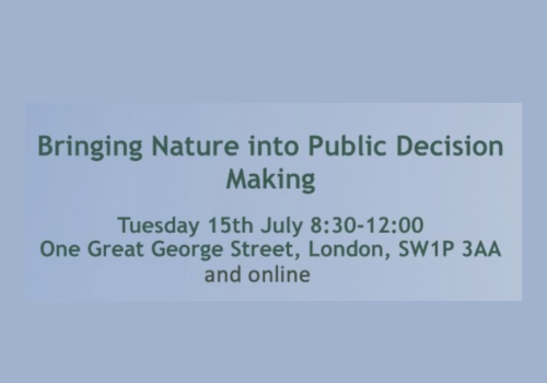 Bringing Nature into Public Decision Making